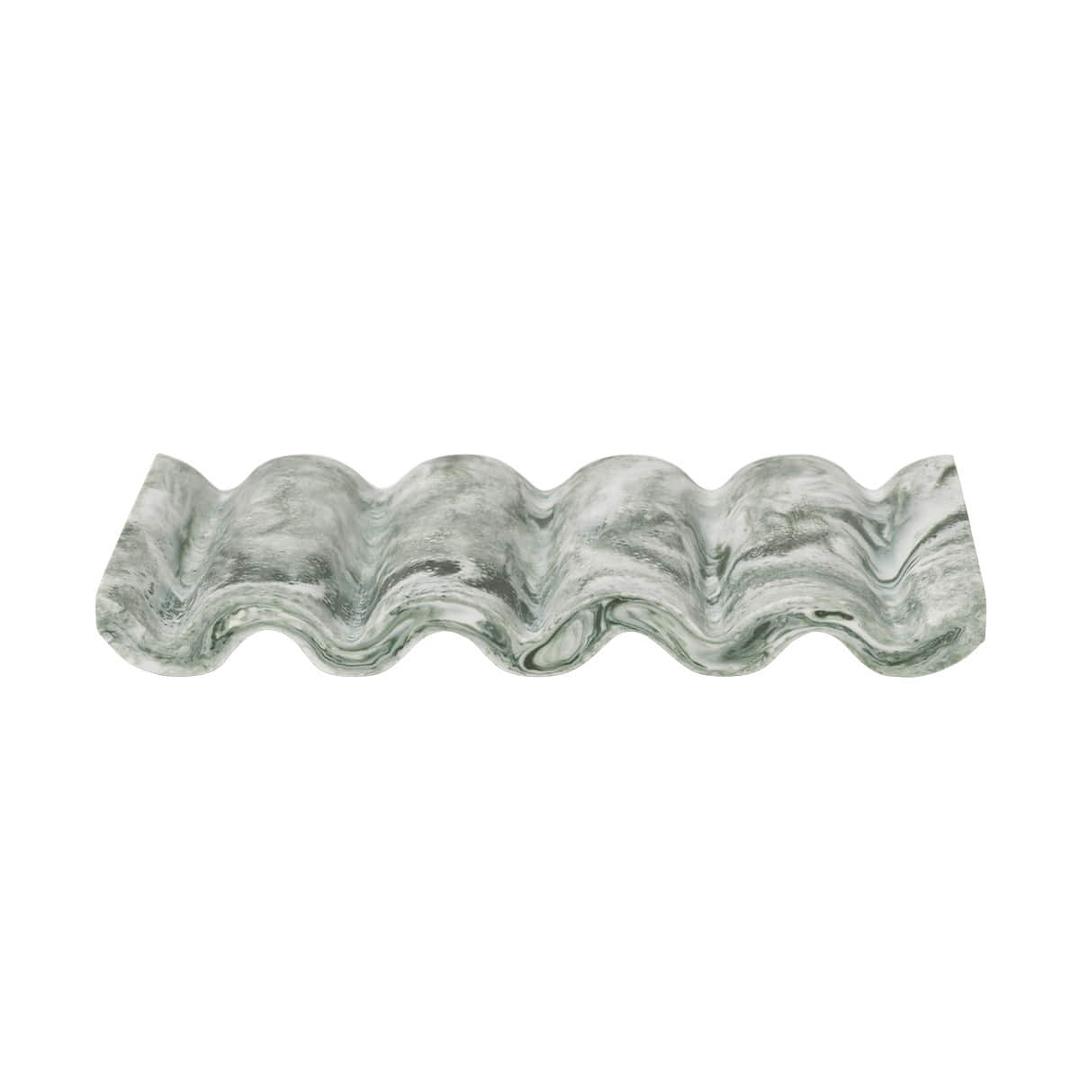 mist soap dish emerald off-white