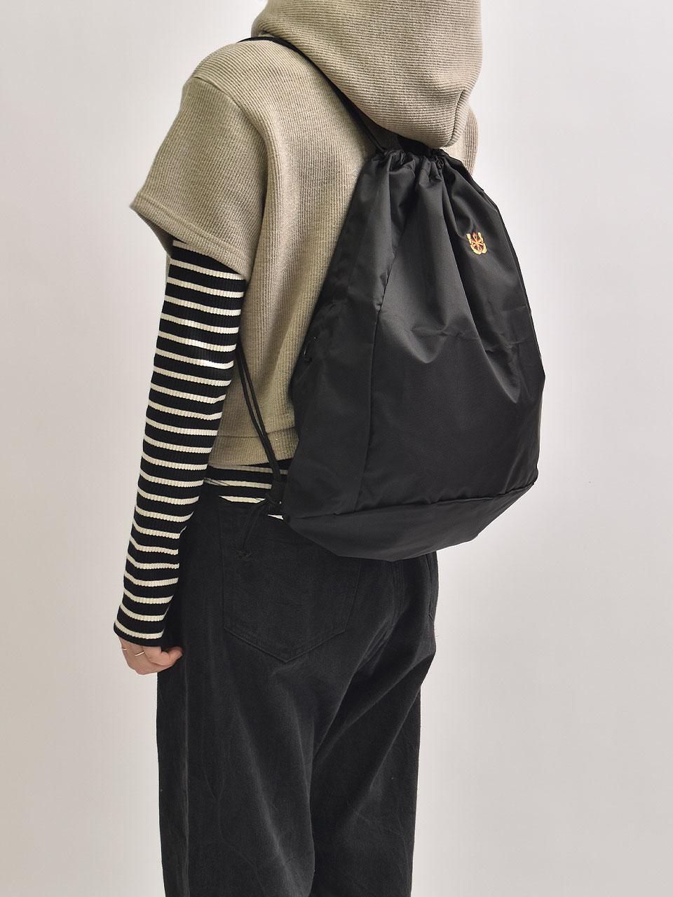 Crest Logo Gym Sack - Black