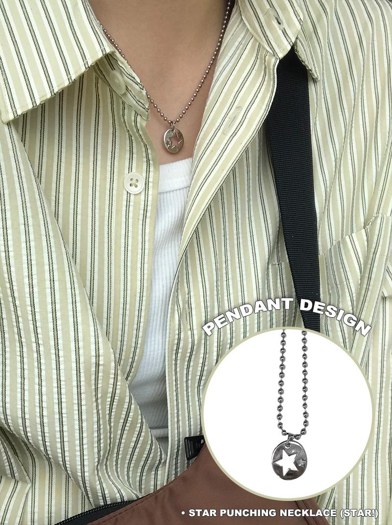 아케 STAR PUNCHING NECKLACE (star!)