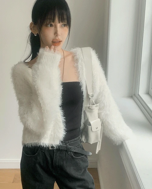 로비츠 퍼 가디건 ( 3color ) ★소량입고