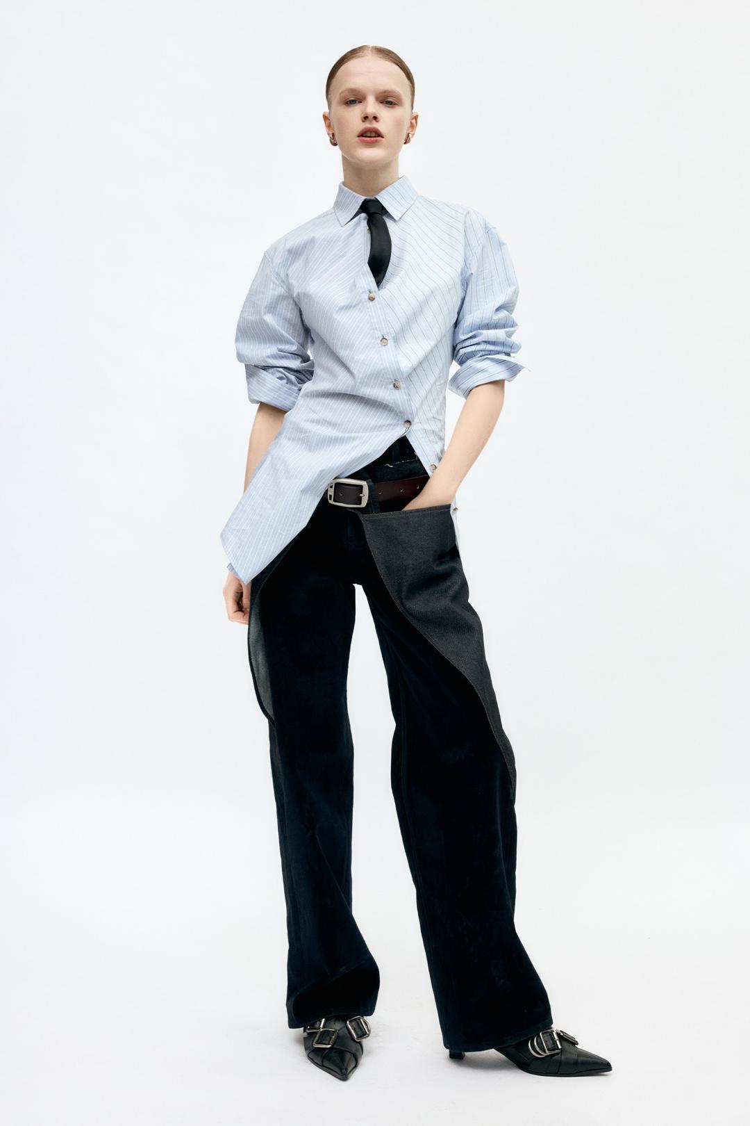 ZOE WRAP PANTS apa850w(BLUE)