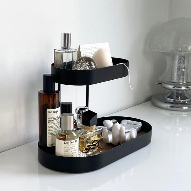4가지 철재 타원형 열쇠 향수 화장품 악세사리 보관함 선반 욕실 쟁반 트레이 정리대 C-type