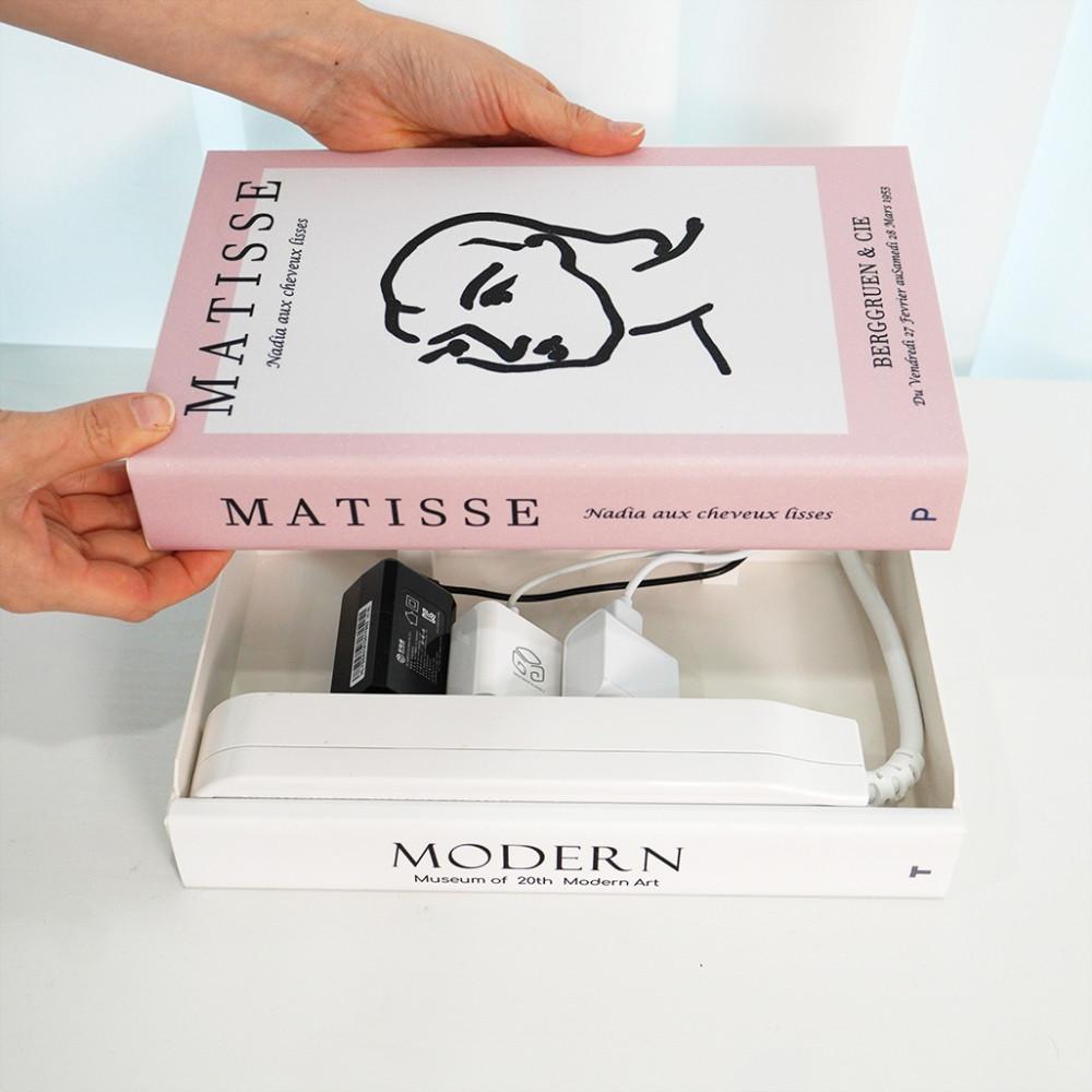 디자인 멀티탭 욕실용 박스형 멀티탭 콘센트정리함 인테리어북 오브제탭