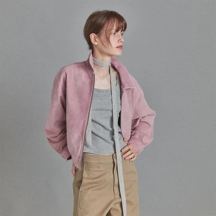 Cattleman Suede Blouson (Pink)