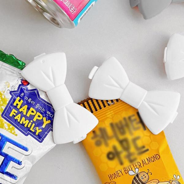 주방필수품 리본 밀봉집게 클립 2p