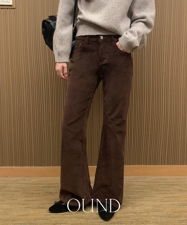 모어라운드 🎬 [얼리윈터❄️] [made/S-XL] 포덴 코듀로이 부츠컷 팬츠 -4color (겨울팬츠/부츠컷팬츠/골덴팬츠/코듀로이부츠컷/세미부츠컷팬츠/빅사이즈/코듀로이바지/데일리룩/출근룩