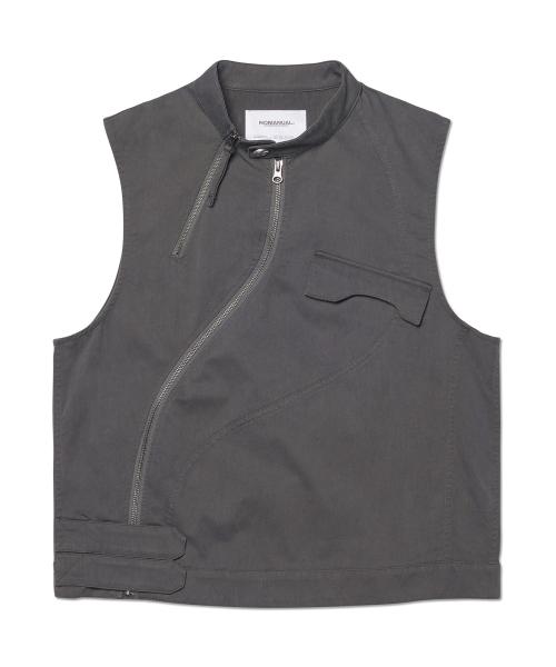 CURVED VEST - WASHED GRAY