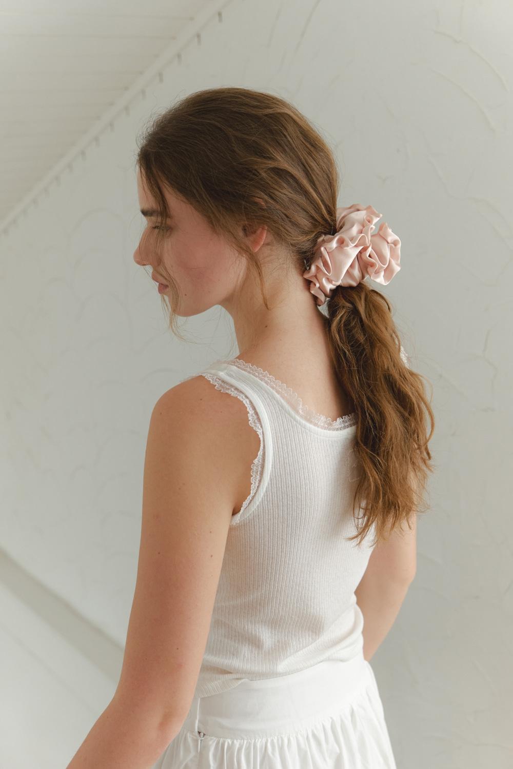 After Frill Scrunchie (Pink)