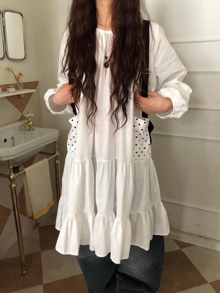 슬로 도트 원피스 2color