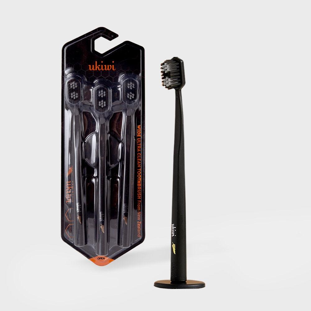 클린 마그네틱 항균 칫솔 3pcs 리필세트 블랙