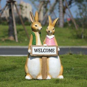 입구 장식품 인테리어 웰컴 토끼 모형 정원 매장 가게 - 인터파크 쇼핑