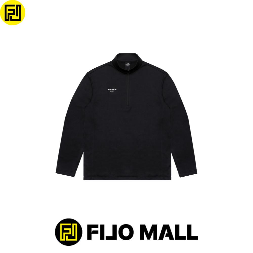 TS-F2411 플리스 기모 터틀넥 하프집업 겨울 티셔츠 동계 블랙 티셔츠 아이더 세이프티