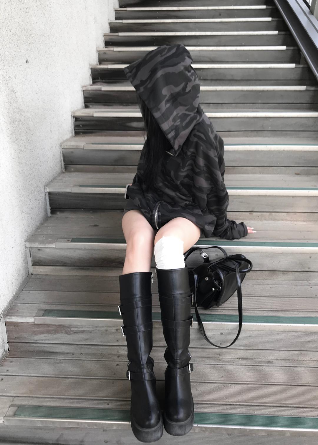 쿄이 MILITARY CAMO HOOD (기모원단 추가)
