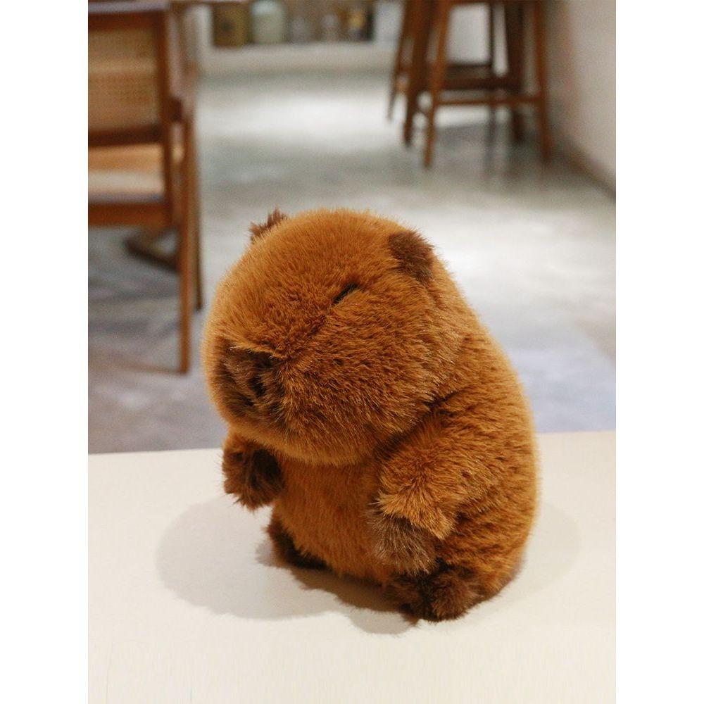 못생긴 카피바라 인형 귀여운 꽁지머리