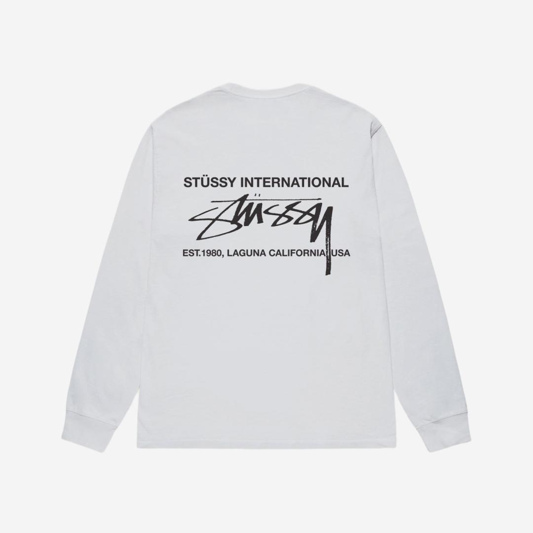 Stussy Smooth International LS T-Shirt White
