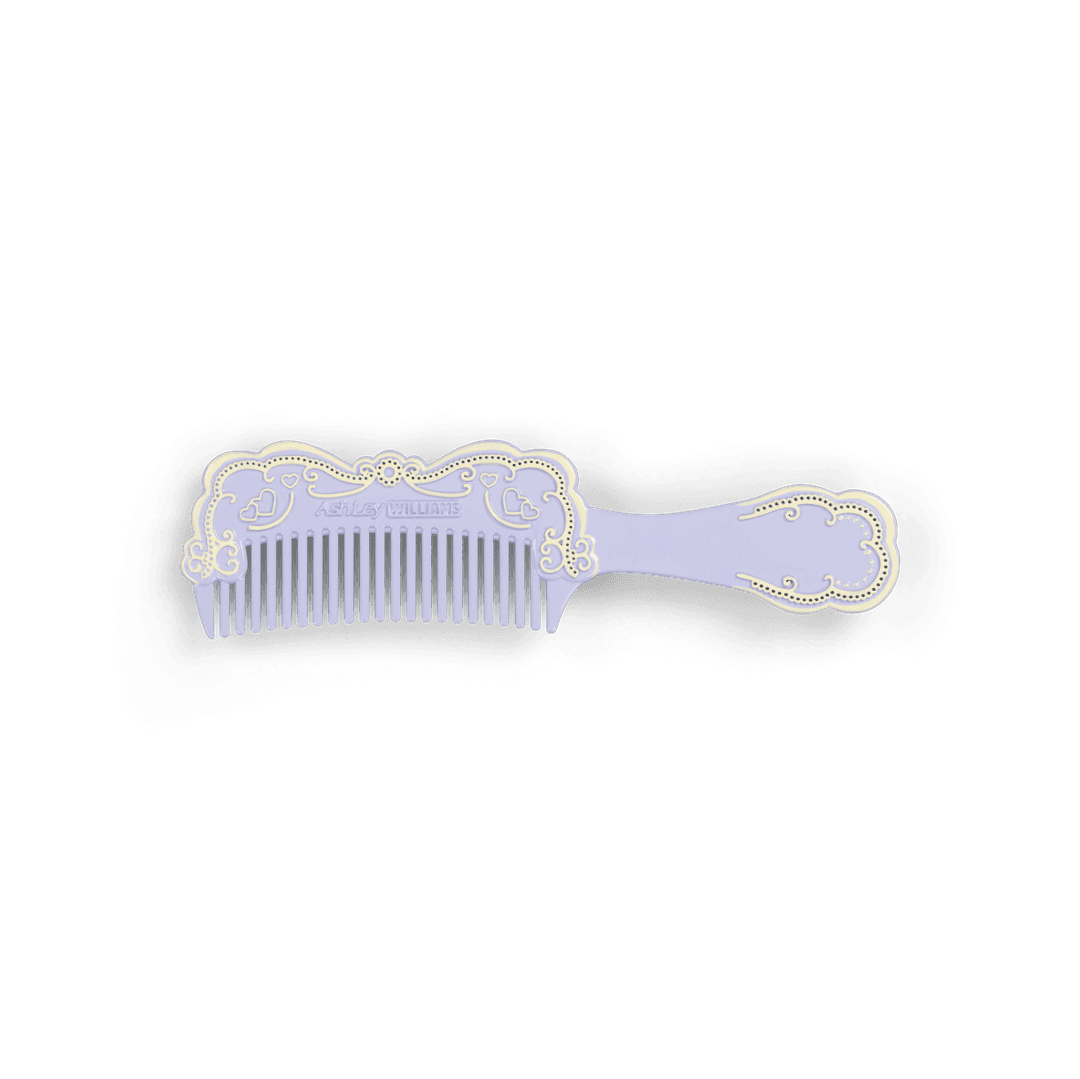 CAKE COMB BROOCH  -  PURPLE - ONE SIZE