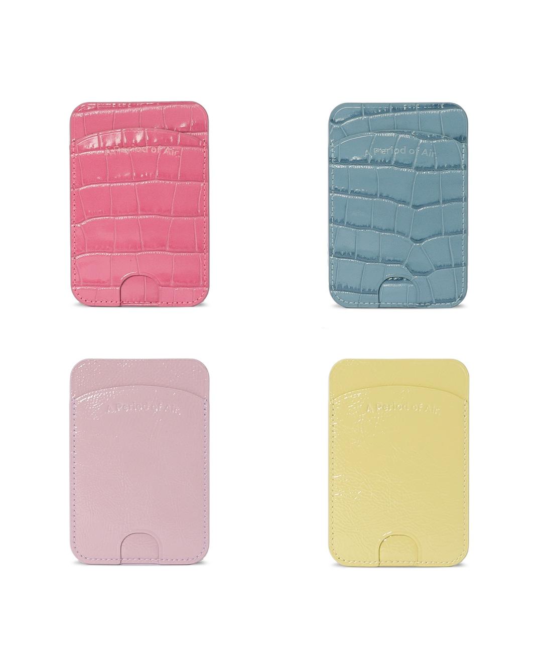 Magsafe Leather Curve Card Wallet_4color
