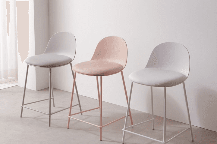 MILA 1+1 홈바의자 아일랜드 카페 식탁의자 (높이55cm) 3colors