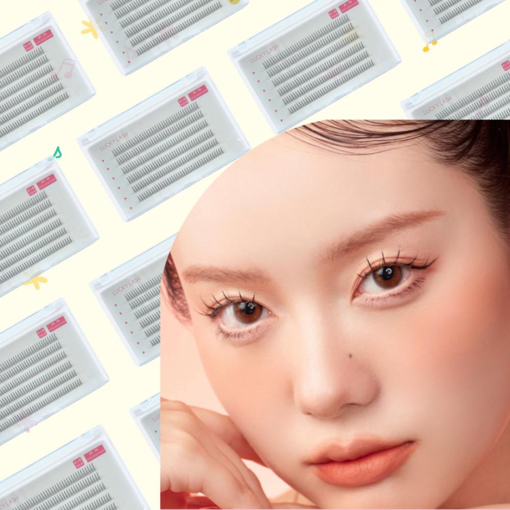 엘스몰 6줄 대용량 인조속눈썹 V형속눈썹 연장부분가닥속눈썹