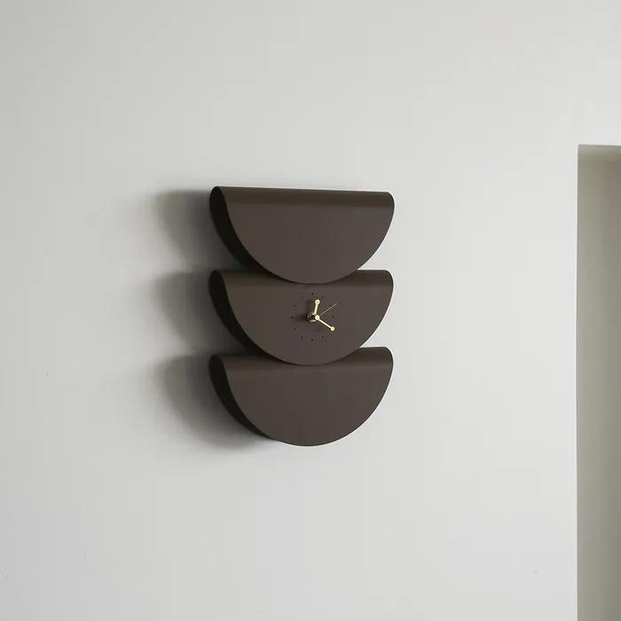 만다린 벽시계_초콜릿 브라운