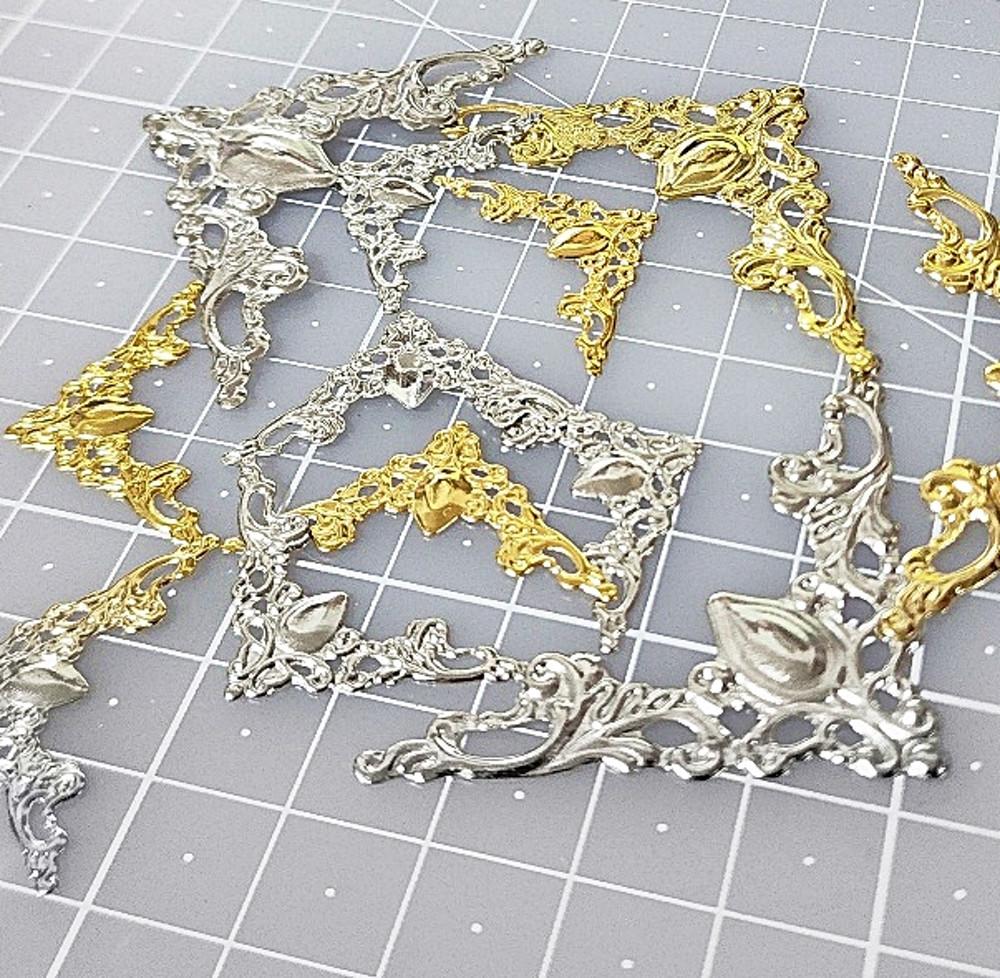 탑꾸 재료 파츠 데코덴 파츠 금속 앤틱 테두리장식 레진재료 폰꾸