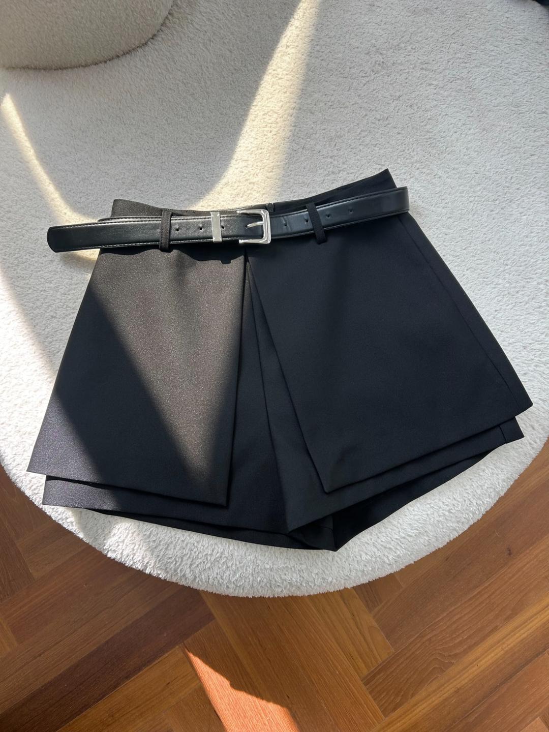 하이웨스트 스커트 팬츠