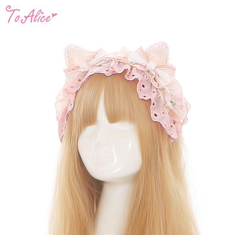 【ToAlice】S2858チューリップキャットねこみみフリルカチューシャ