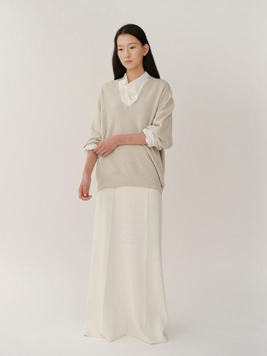 Claudia Knit Skirt Bone