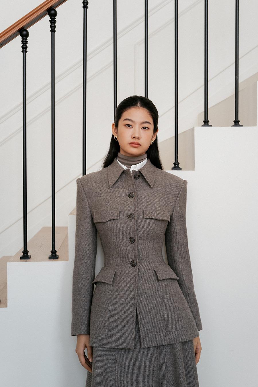 NO.39 JACKET - ASH BROWN