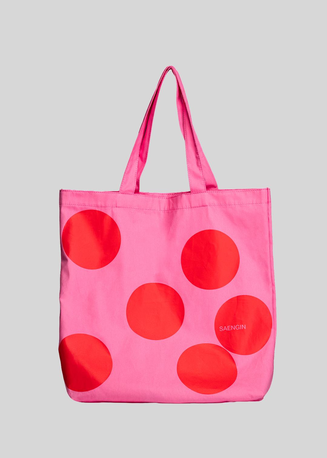 DOT TOTE BAG - PINK