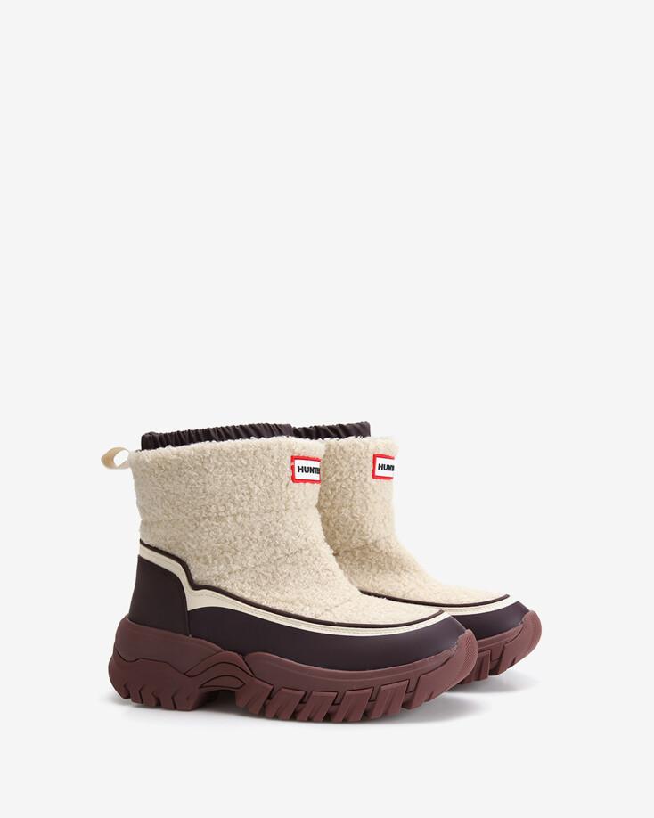 [WOMEN] 원더러 부클 숏 스노우 부츠 - 캔버스크림/다크호라이즌 WFS2226WADCDB