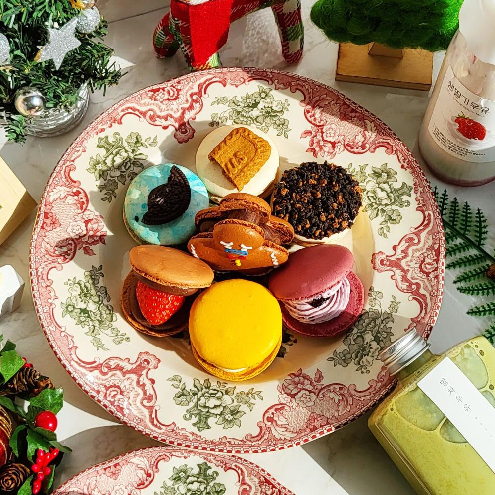 영국 존슨 브로스 크리스마스 트리 접시 빈티지 파티 플레이트