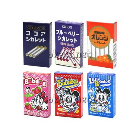 라무네, 시가, 담배, 담배사탕, 오리온, 콜라맛, 소다맛, 딸기맛, 오렌지맛, 블루베리맛, 코코아맛