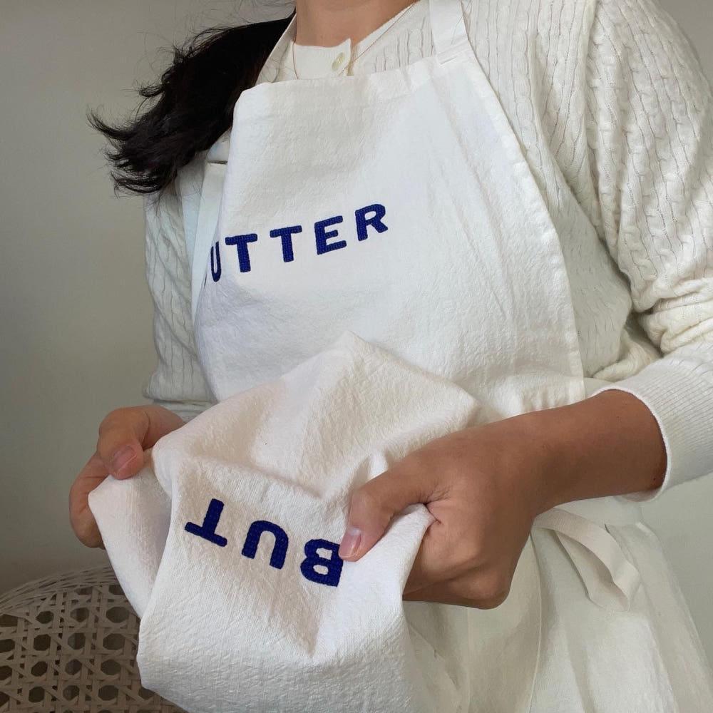 butter apron - long  베지터블 플라워 스튜디오 버터 롱앞치마