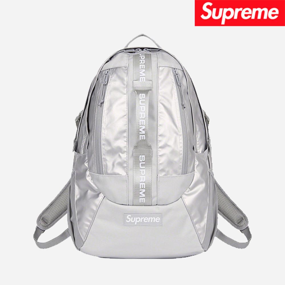 슈프림 백팩 실버 - 22FW
