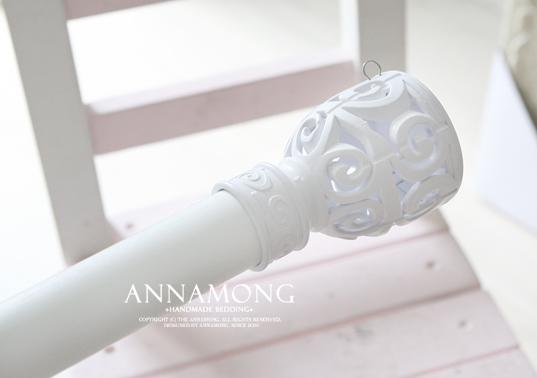 심플화이트 커튼봉&링