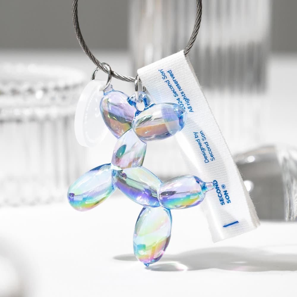 아이코닉 키링 어썸키즈클럽 강아지 풍선 키링 - 블루