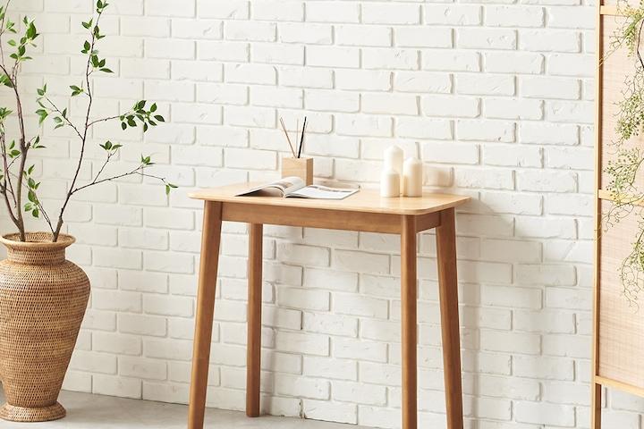 아이비 800 순수 원목 바 테이블 슬림 긴 카페 탁자