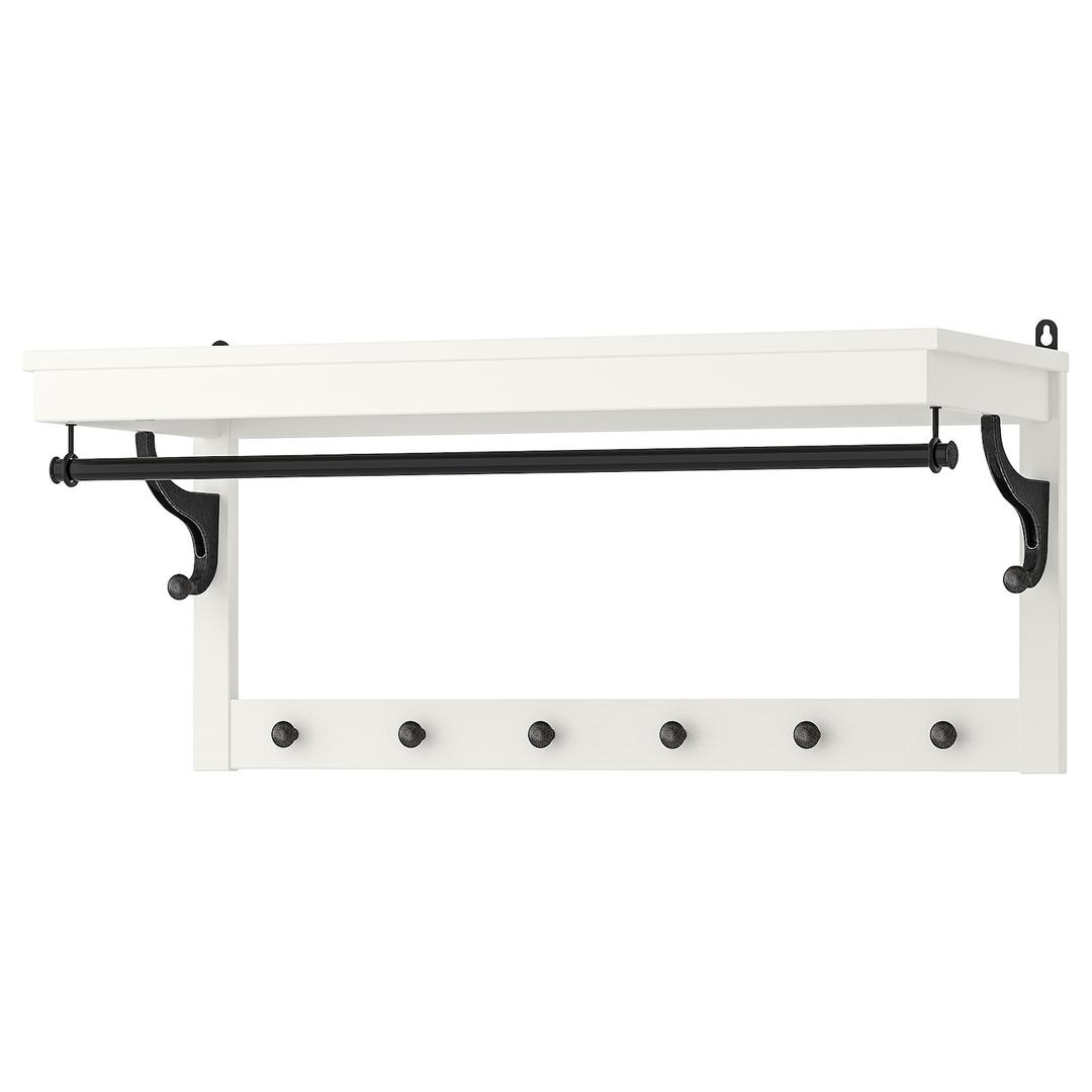 HEMNES 헴네스 모자걸이 - 화이트 85 cm
