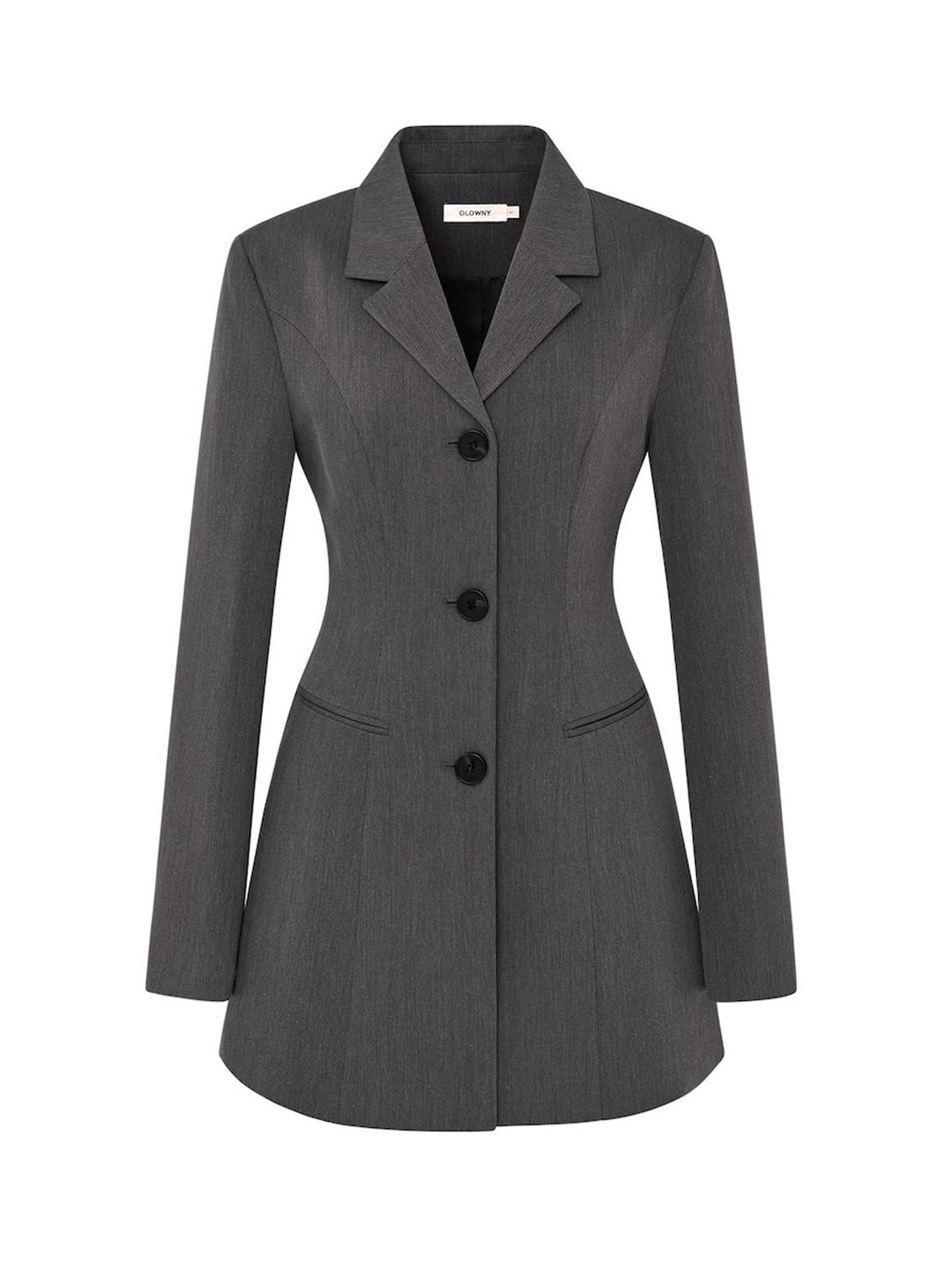 EASY JACKET DRESS (CHARCOAL)