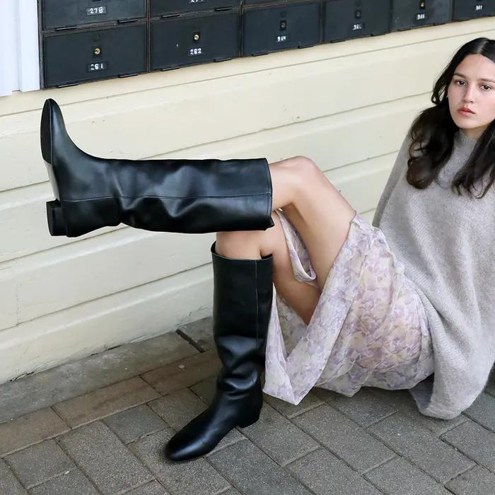 [29CM단독] JOEL 조엘 소프트레더 슬라우치 롱부츠 - 3colors