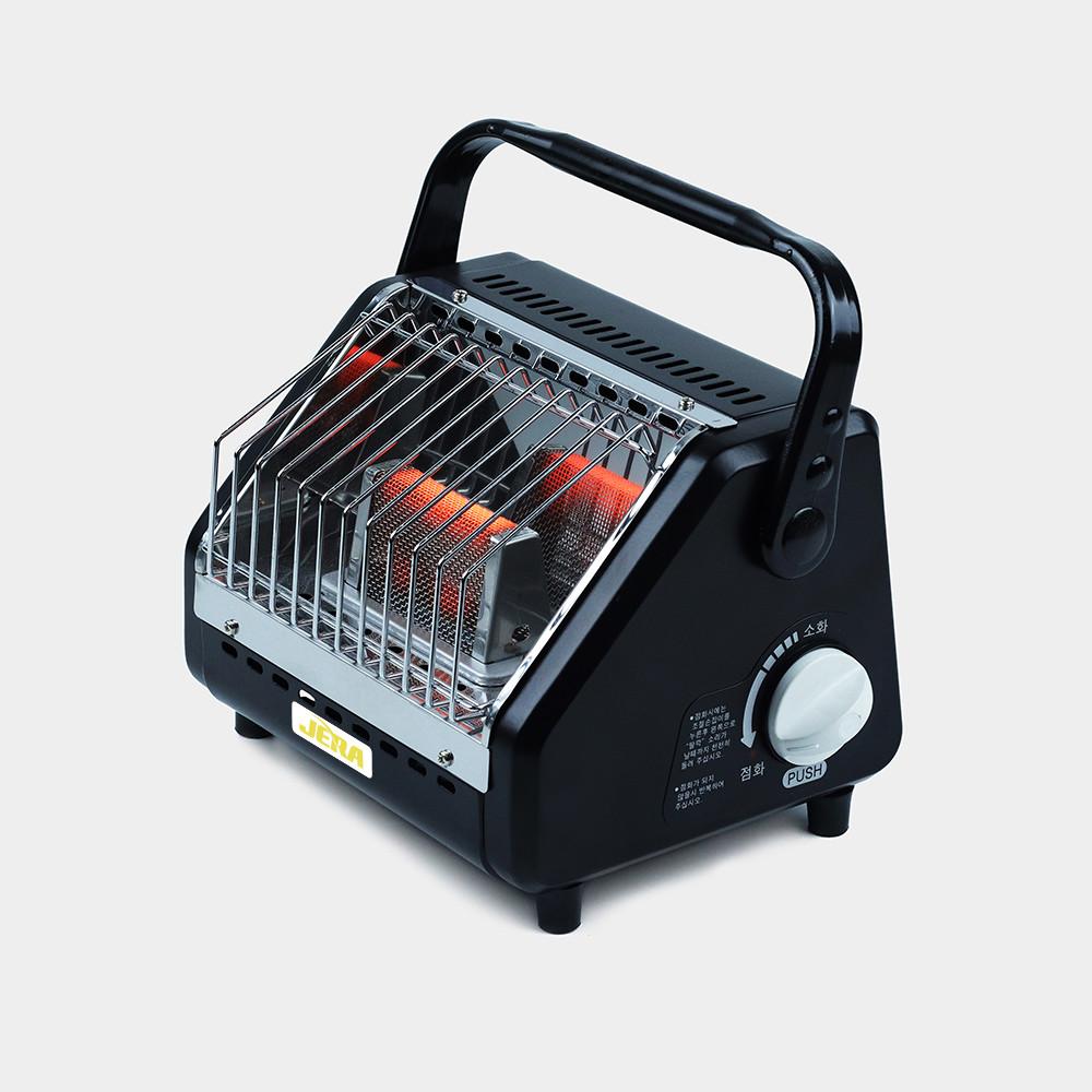 제라 칼레오 미니 가스 난로 히터 블랙