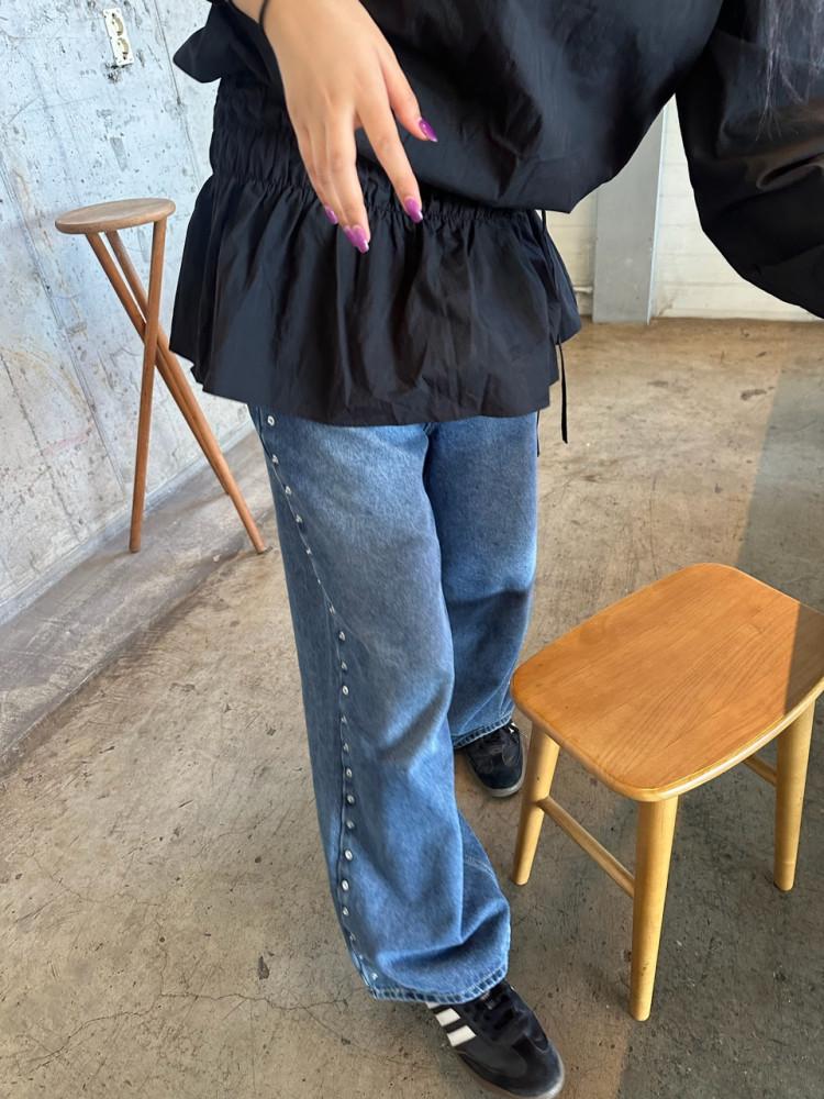 hasisi 리벳 팬츠