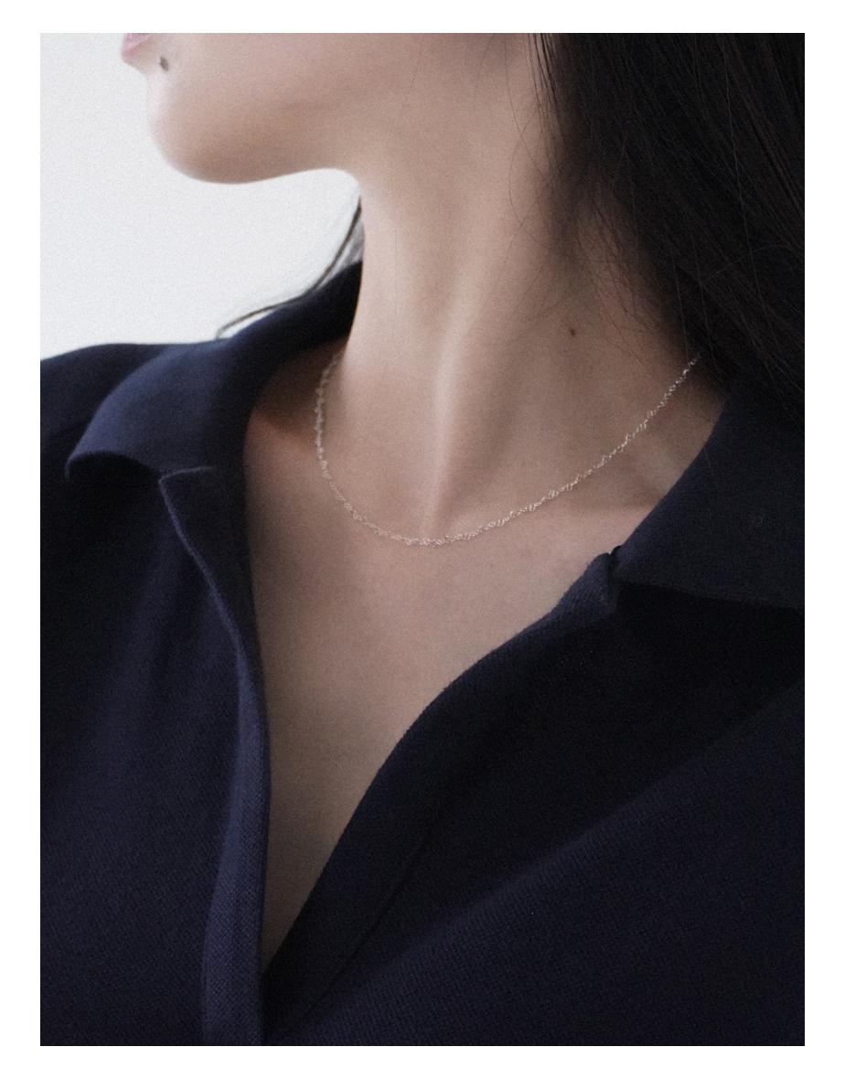 (silver 92.5) warm hearted necklace