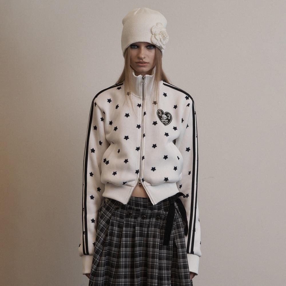 STAR SPORTY ZIP-UP OFF WHITE