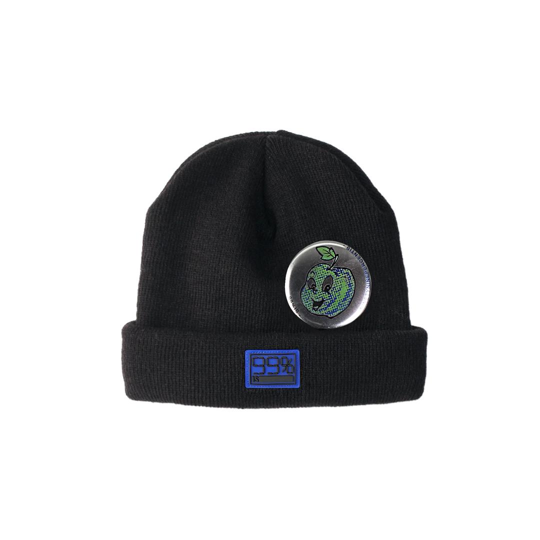 FINE!APPLE BEANIE (BLACK)