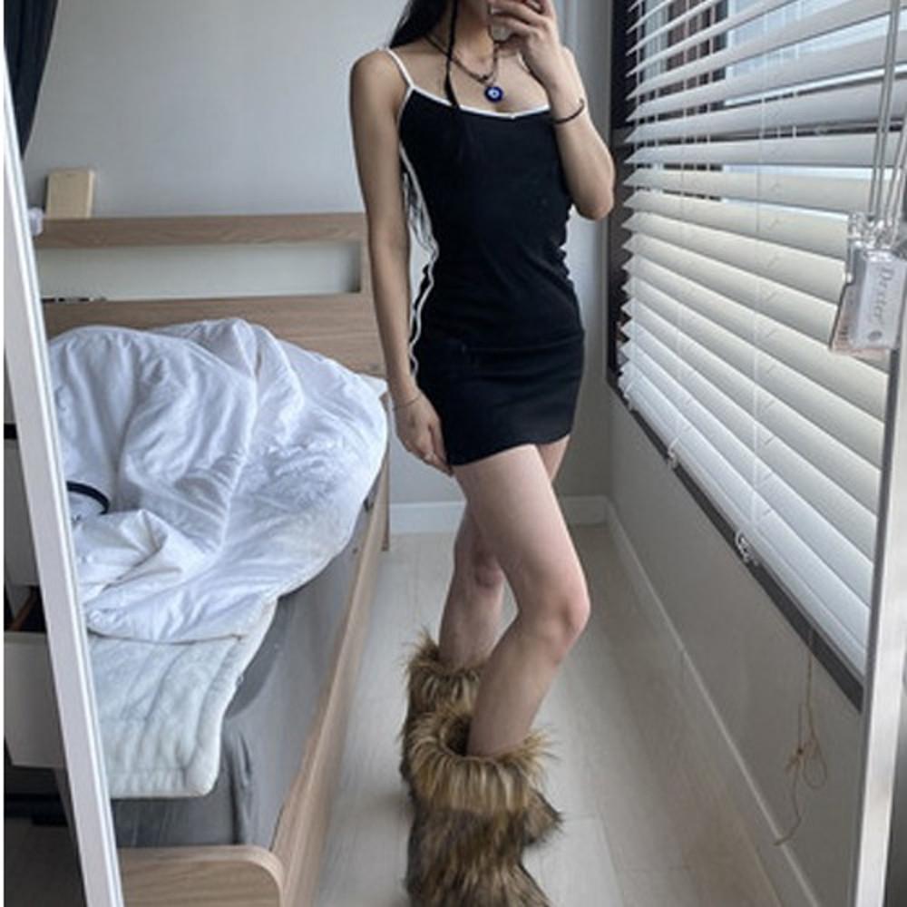 화이트 라인 원피스