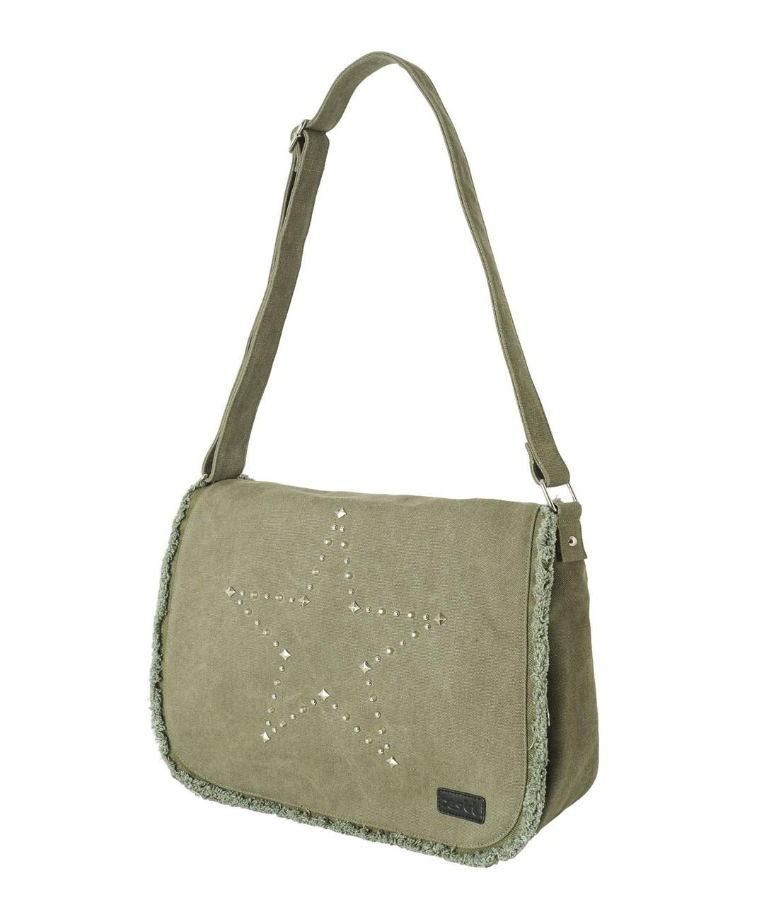 STUDDED MESSENGER BAG