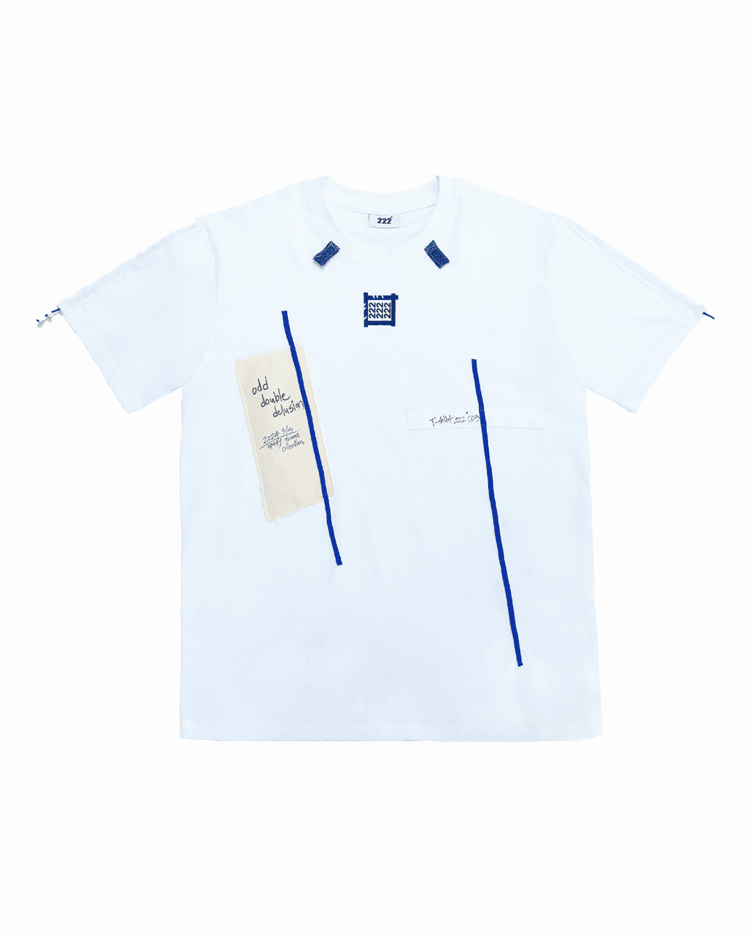 SLEEVE STRING PATCH T-SHIRT