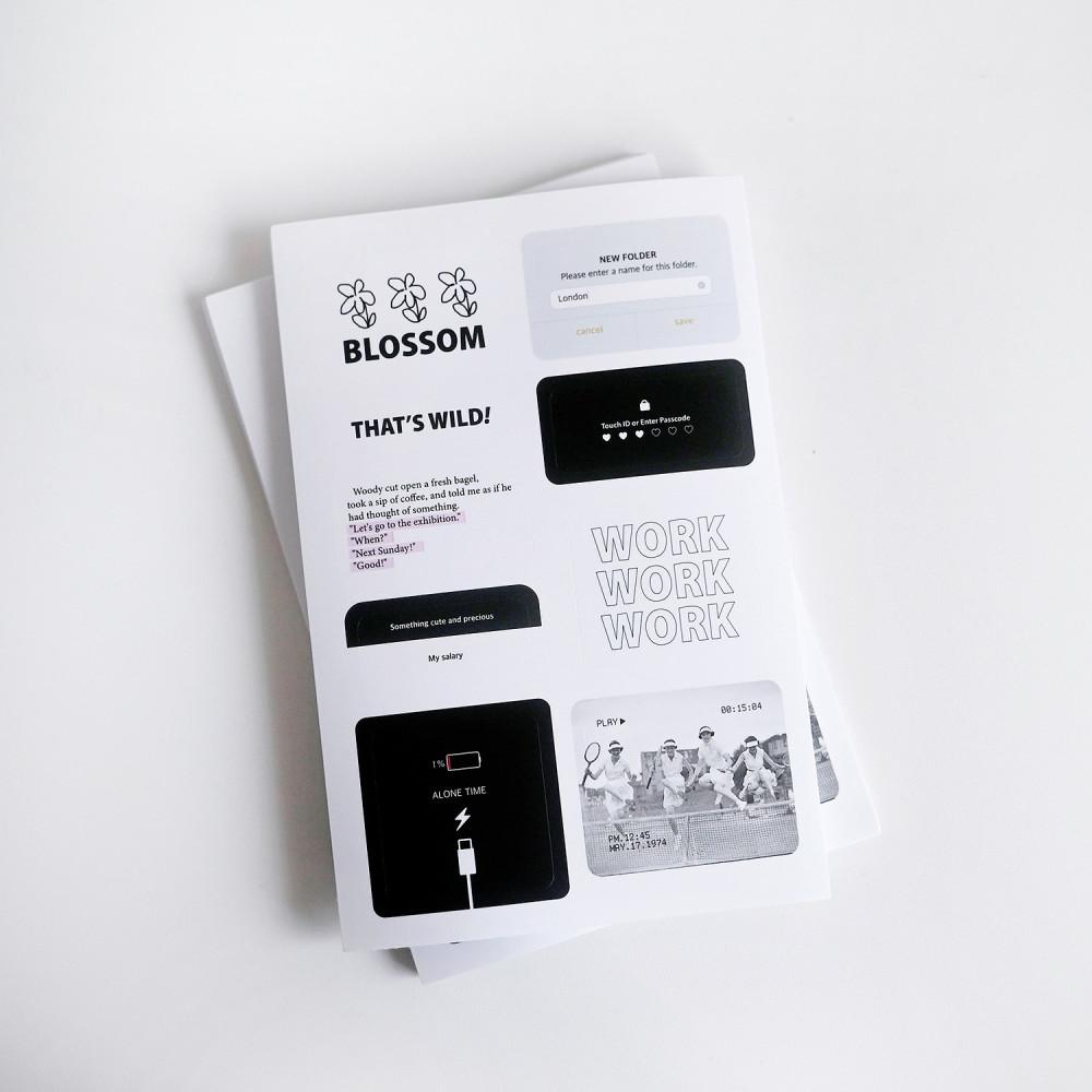 Our text 06 아워 텍스트 타이포 텍스트 레터링 스티커